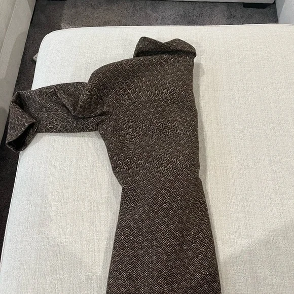 Trina Turk Brown Herringbone Print - Picture 2 of 4